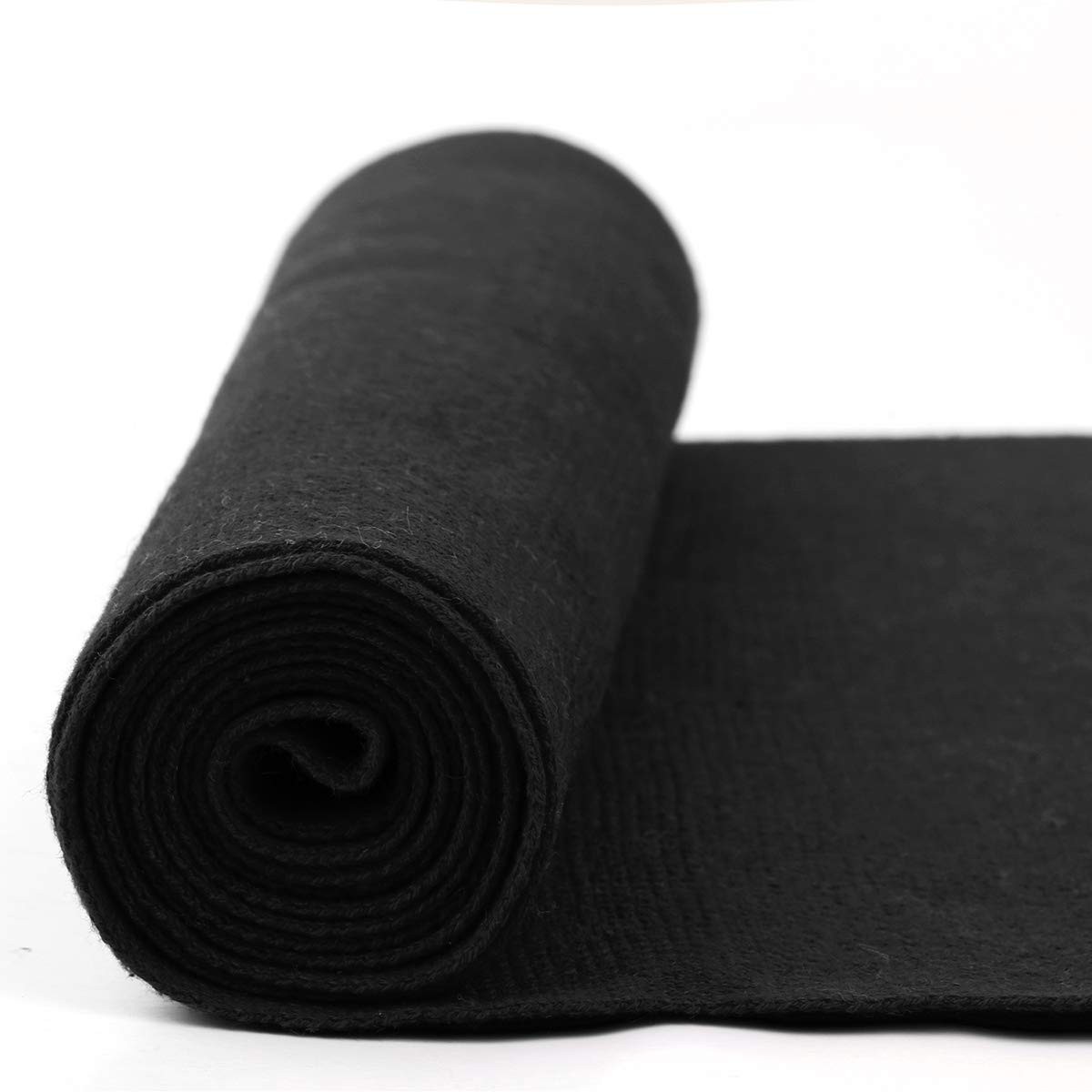 ChunCui Mens Long Thick Scarf Solid Color Soft Warm Cashmere Large, Black