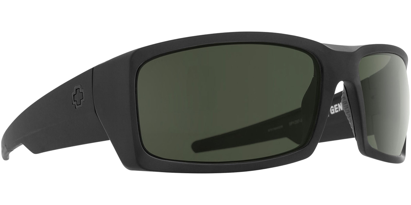 Spy Optic General Men’s Matte Black ANSI Z87+ Sport Wrap Sunglasses 673118243863