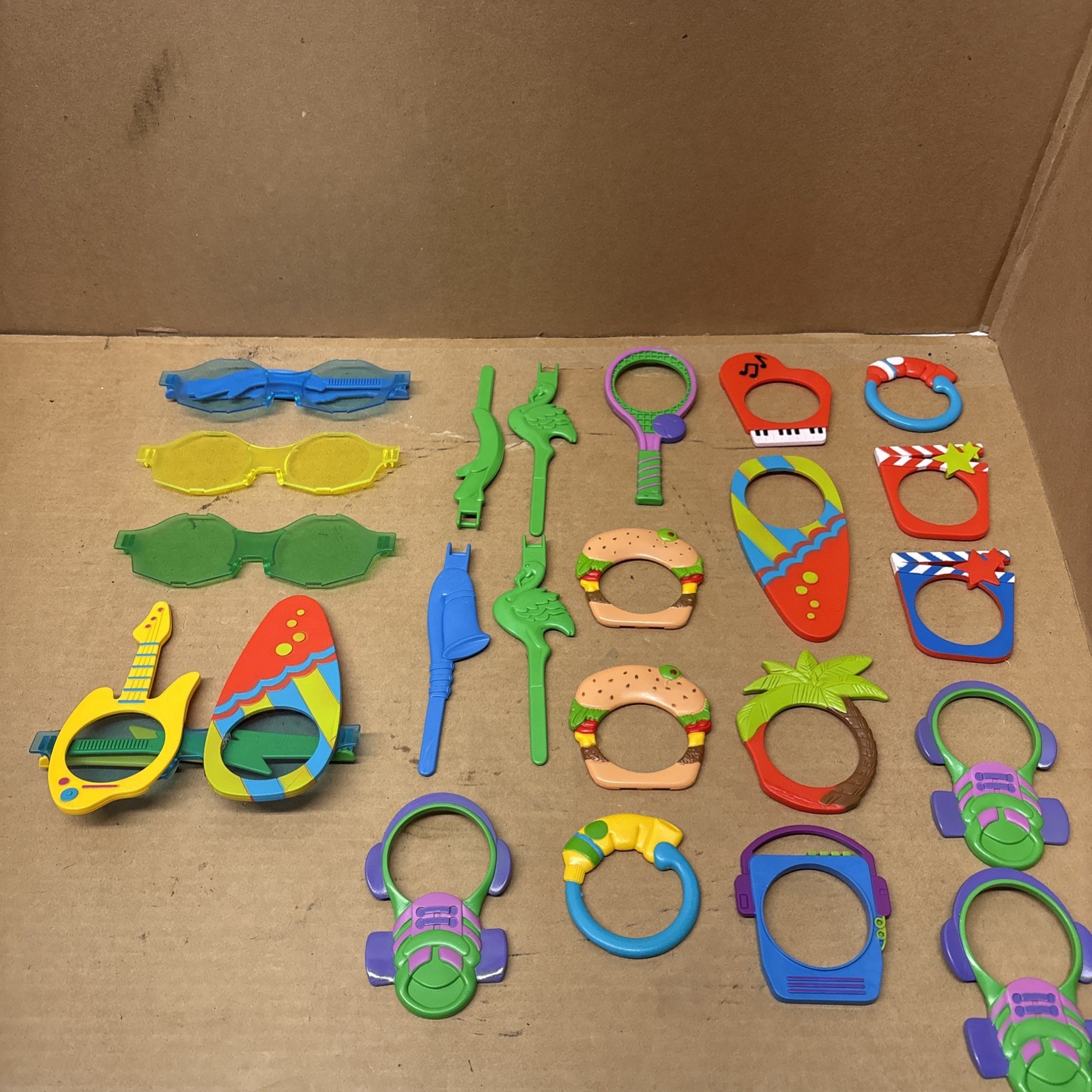 Vintage 1987 Mattel COOL SHADES Kids Plastic Sunglasses