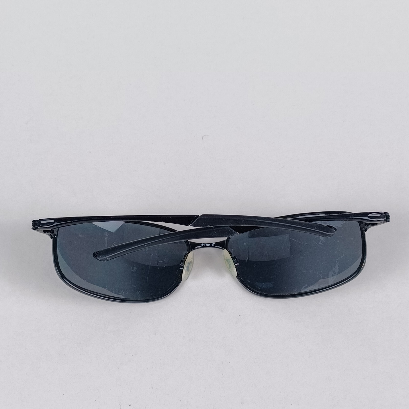 Oakley Taper Sunglasses Frame OO4074-04 Shiny Black Wrap Metal 61 17 121mm