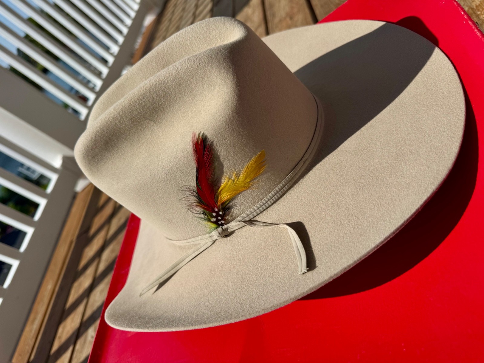 Vintage Stetson Merced 4X Fur Felt Cowboy Hat 7 1/8 Silver Belly New in Box