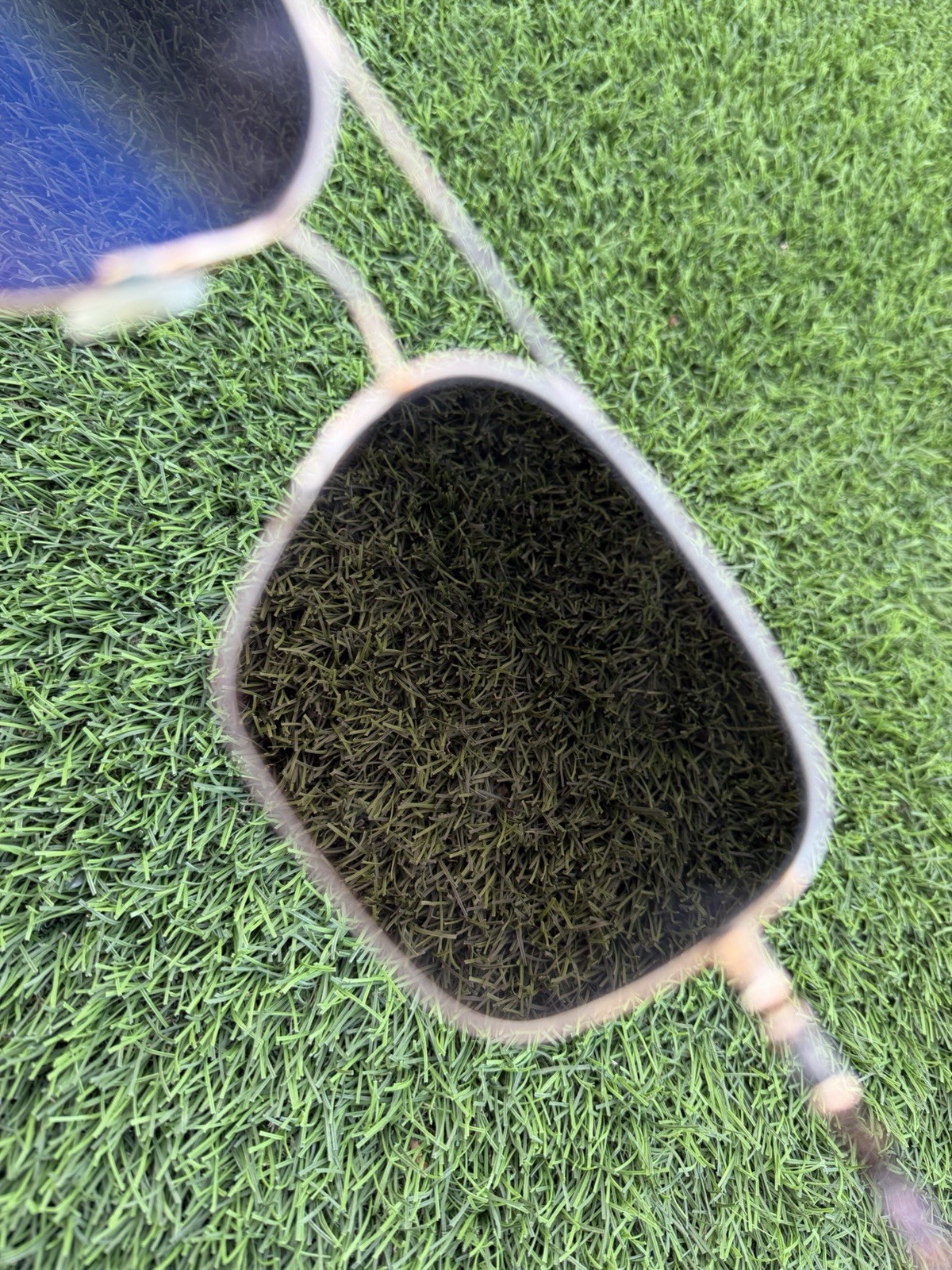 Oliver Peoples Victory 58 VFX Gold/Cognac Gradient Preowned See Description