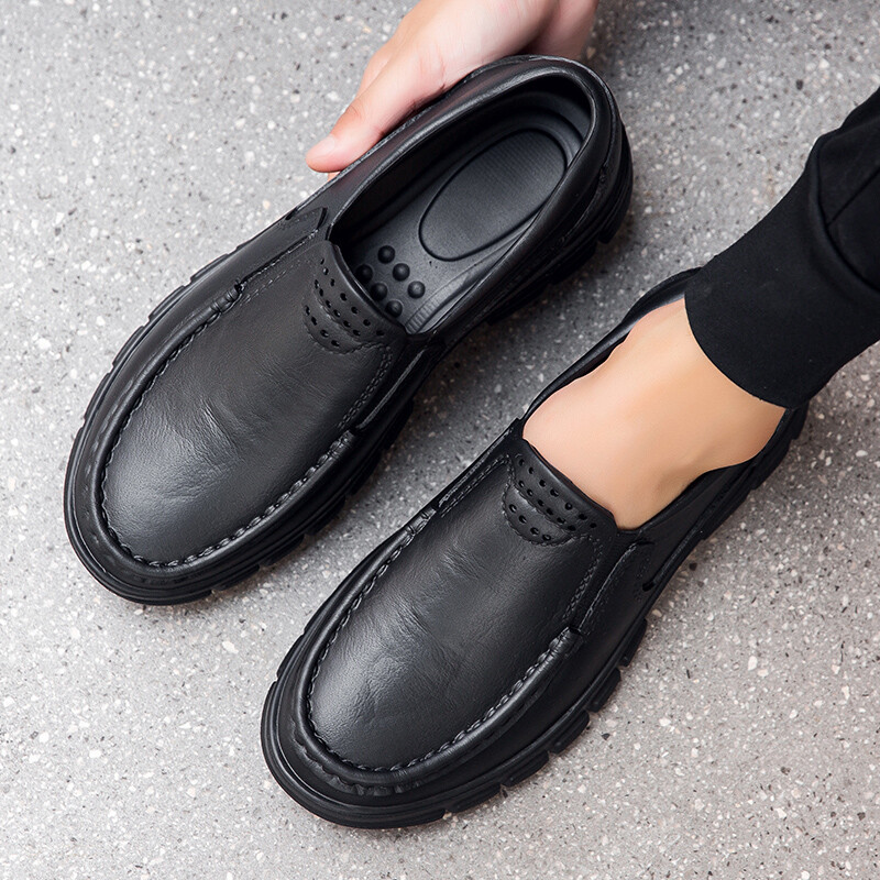 New Men Chef Shoes Kitchen Non-slip Safety Shoes Oil-proof Slip-On Work Shoes US