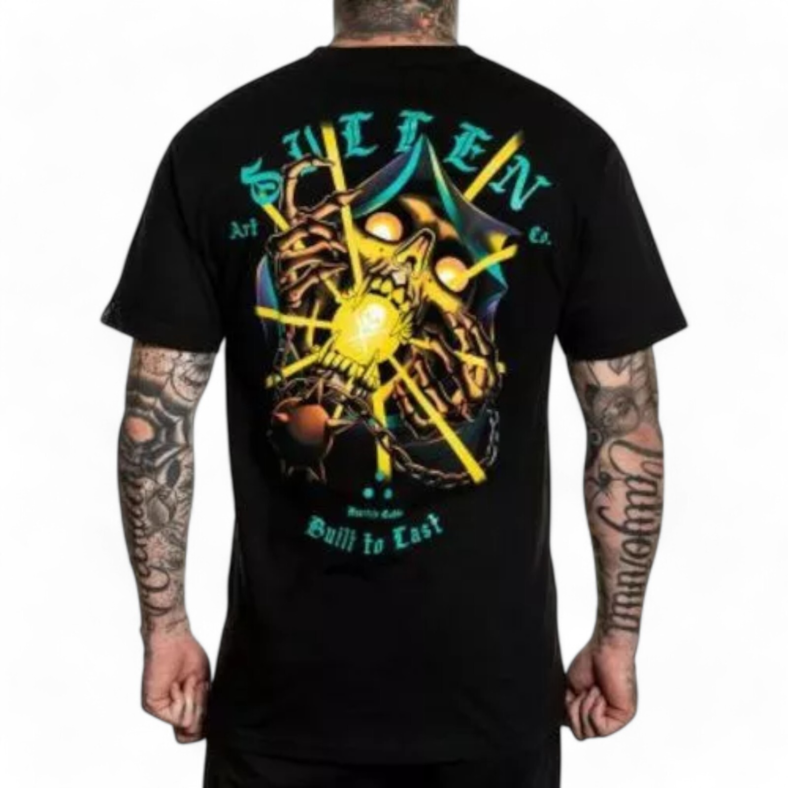 Men’s Sullen Art Co. Maurizio Gabbo Jet Black Tattoo Premium Tee T-Shirt M-XXXL