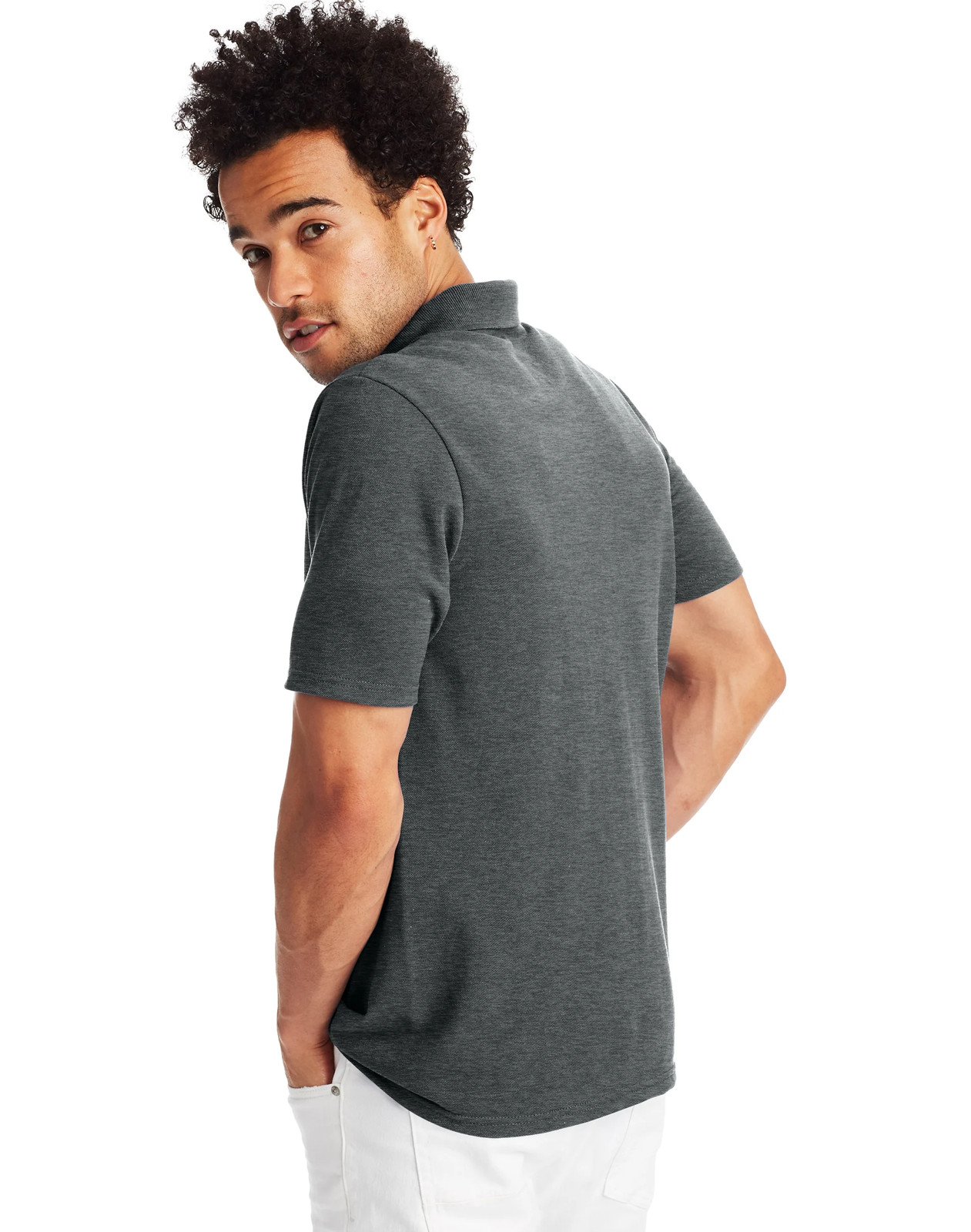 Hanes Men’s Pique Polo Shirt (Big & Tall Sizes Available)