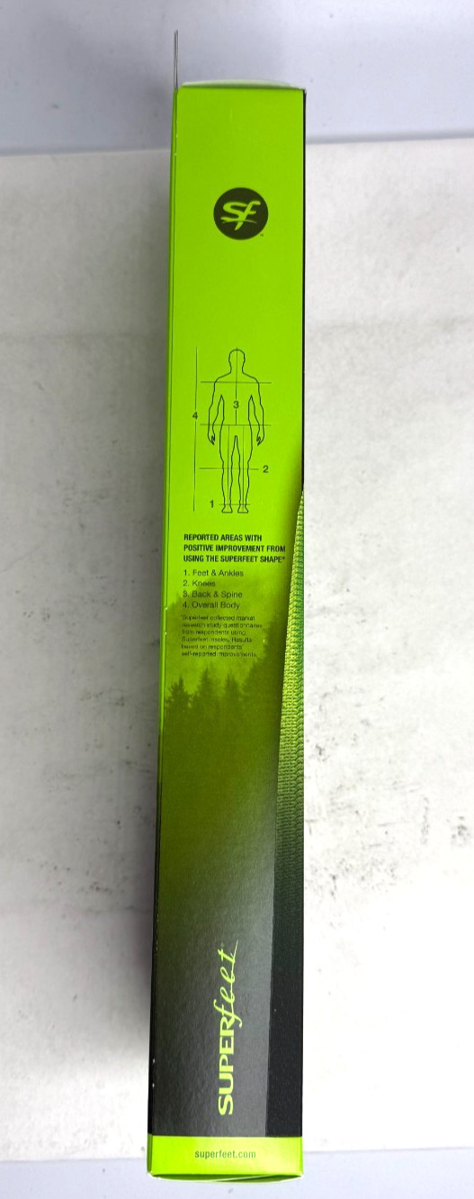 Superfeet Green Insoles, Professional-Grade High Arch Orthotic Insert Size C