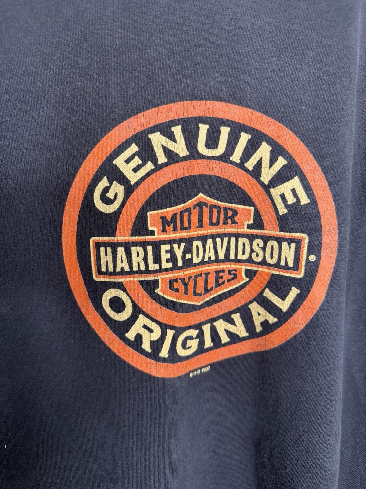 Vintage 90s Harley Davidson Genuine Original Faded Florida Biker T-Shirt XXL
