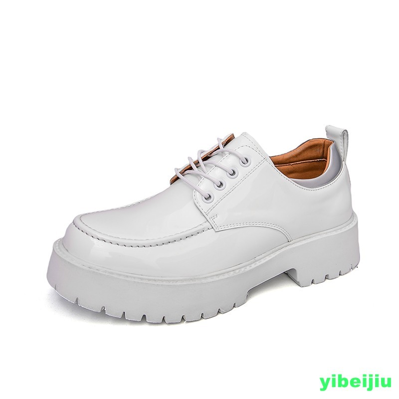 Mens Evening Lace Up Patent Leather Round Toe Derby Evening Shoes Oxford Man New