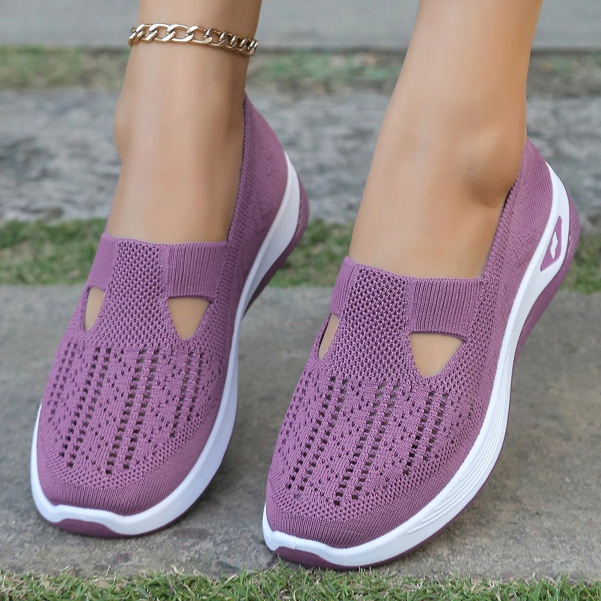 Women’S Casual Shoes Breathable Comfortable Orthopedic Shoes Non Slip Sneakers f