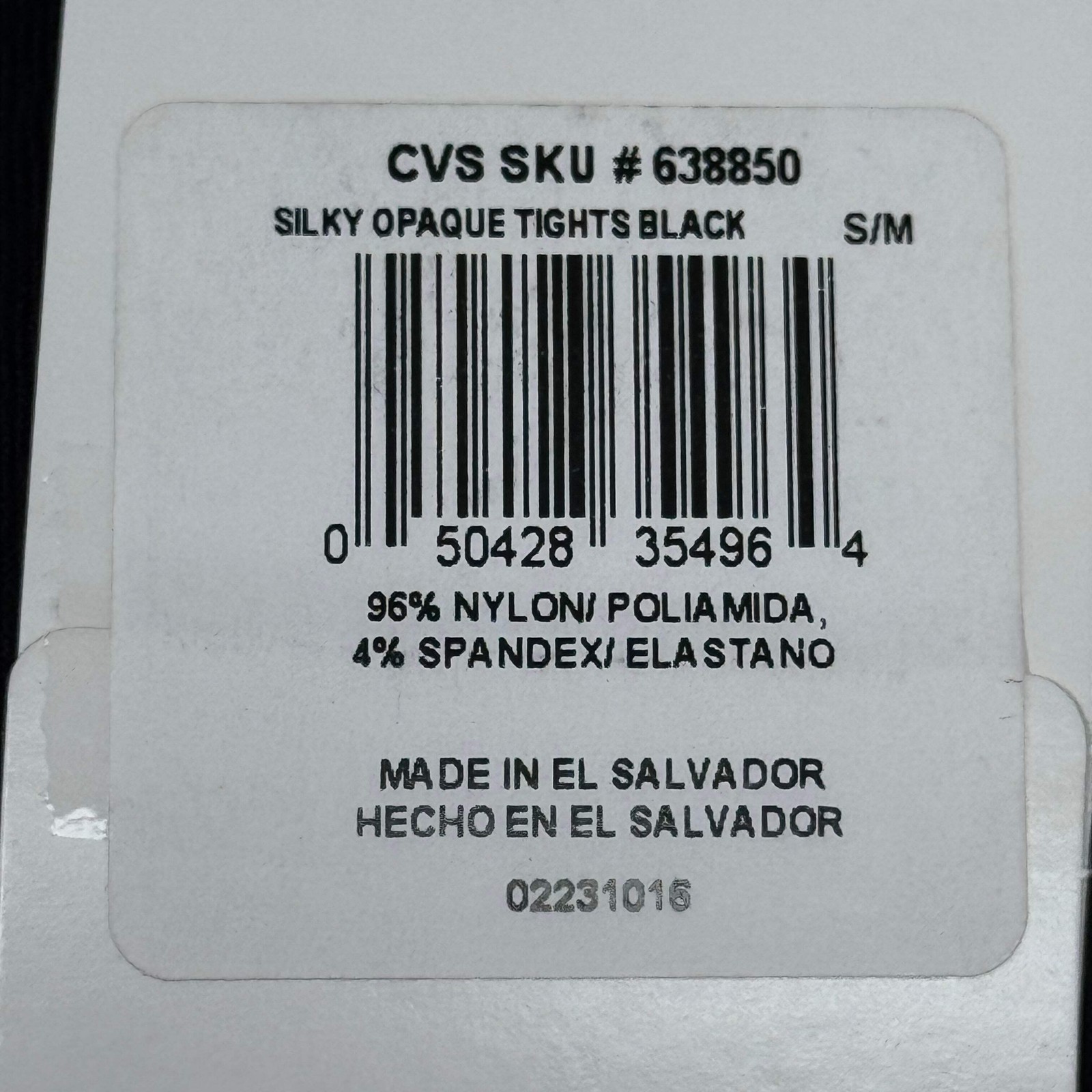 HANES (3 PACK) Style Silky Opaque Tights Non-Control Top Women’s S/M Black 63885