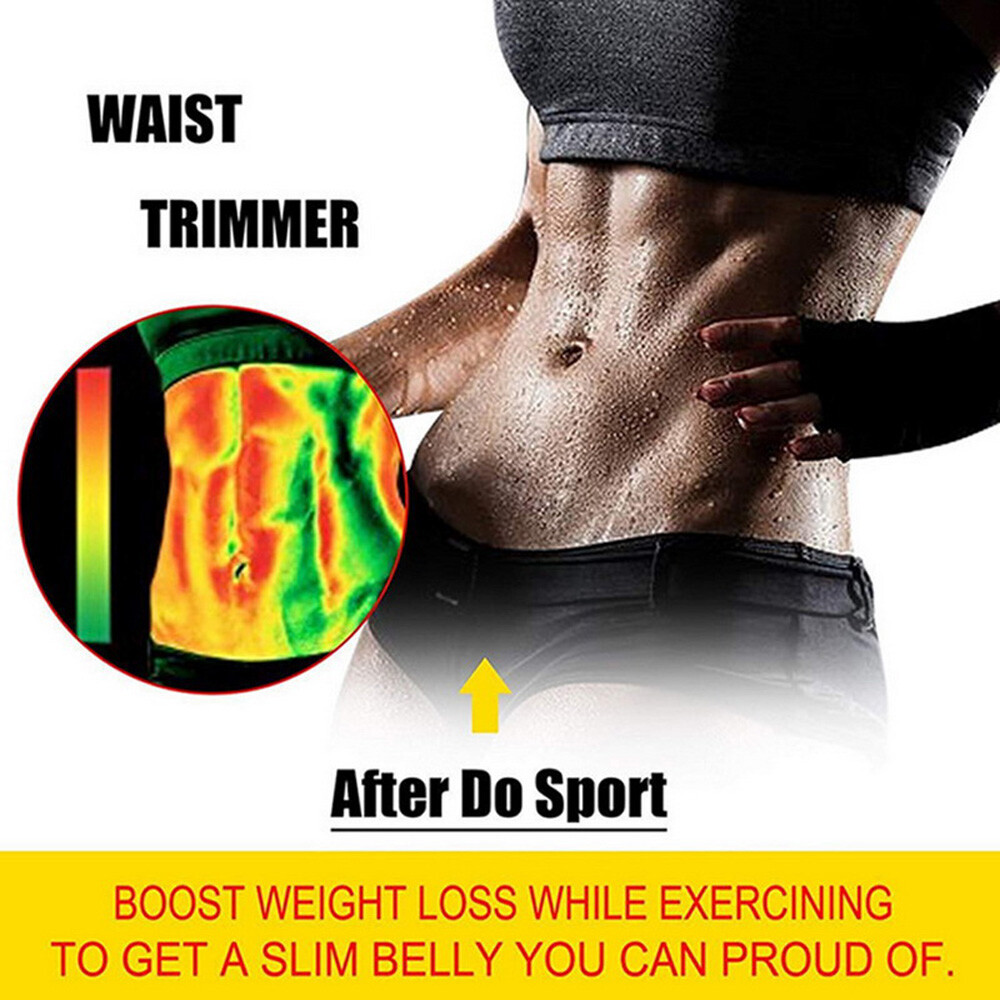 Free Size Waist Trainer Shaper Belt Slimming Tummy Wrap Belt Resistance Bands US