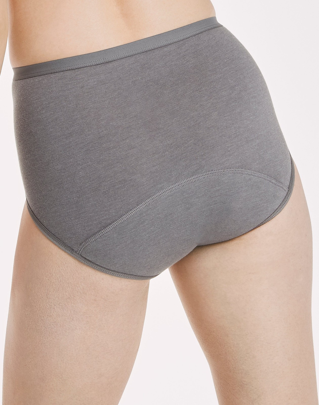 Hanes Brief 3-Pack Panties Fresh & Dry Moderate Leak Protection Womens Underwear