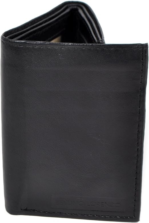 Standard Photo ID Genuine Leather Tri-fold Wallet