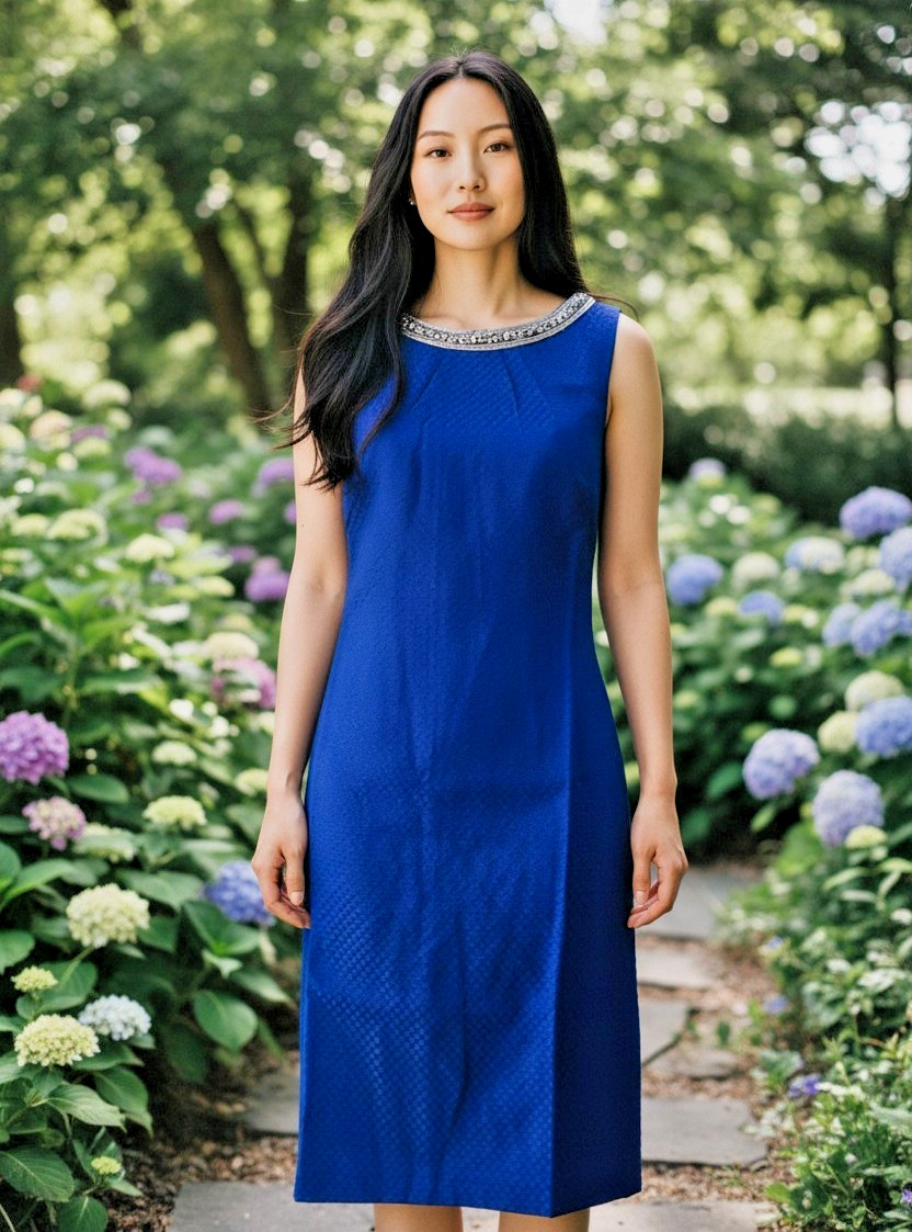 Monsoon Royal Blue Shift dress Size UK 10, Exc. Cond., RRP £99, Wedding, Formal