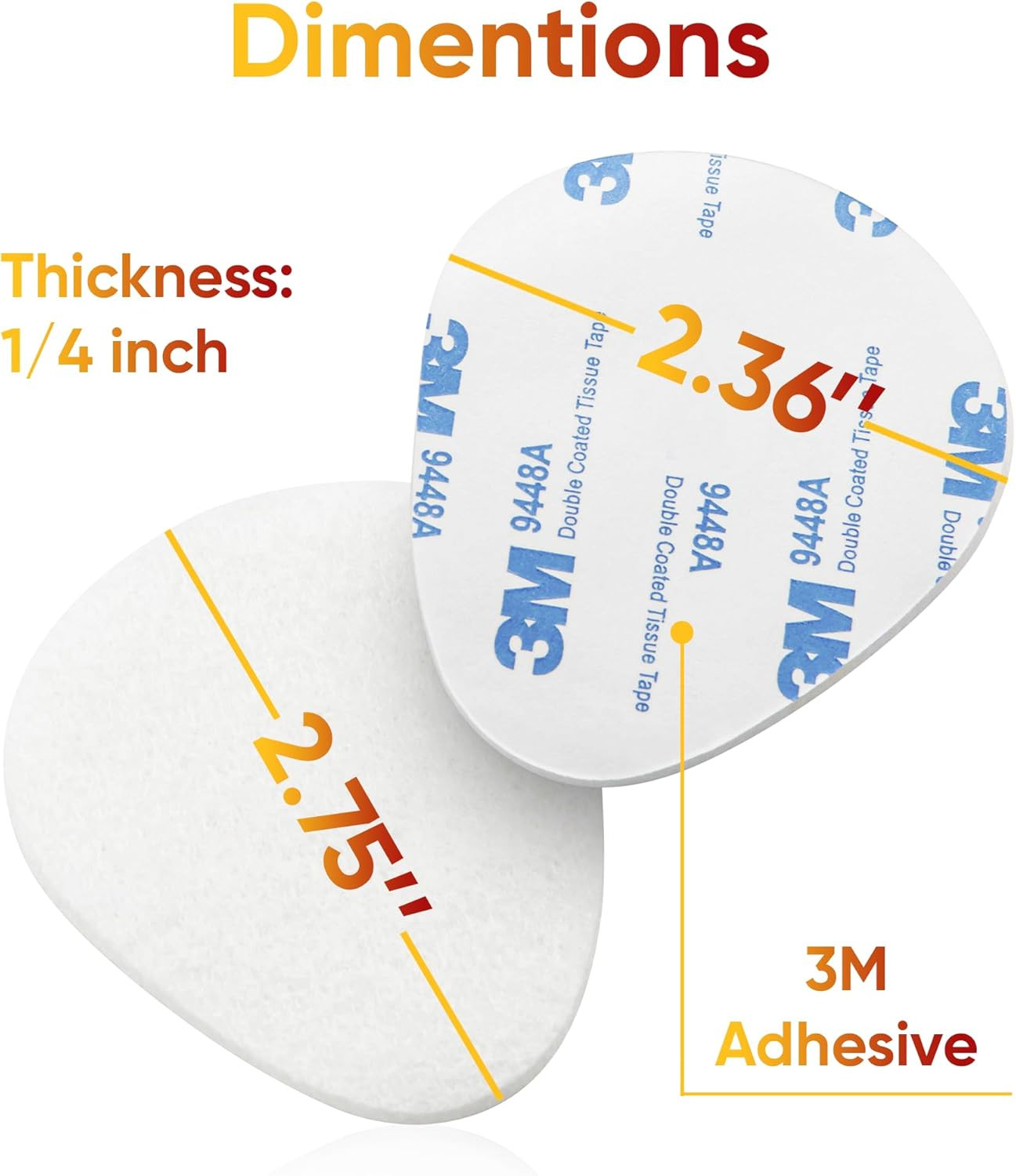 Homergy Metatarsal Pads for Women and Men – 12 Piece, 1/4” Thick, Ball of Foot