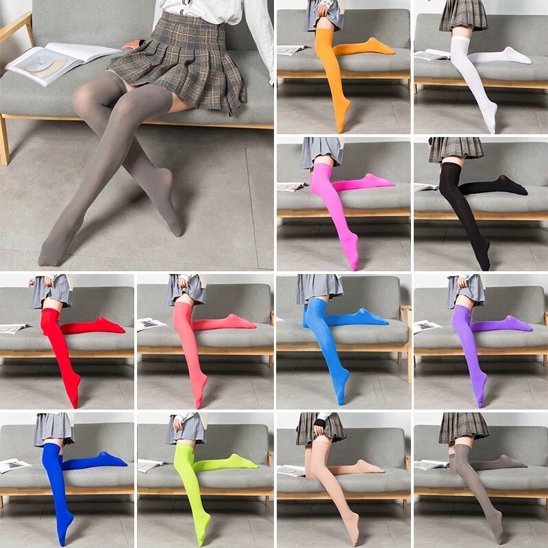 WOMEN’S CANDY COLOR OPAQUE PANTYHOSE STOCKINGS TIGHTS SEXY VELVET SLIMMING