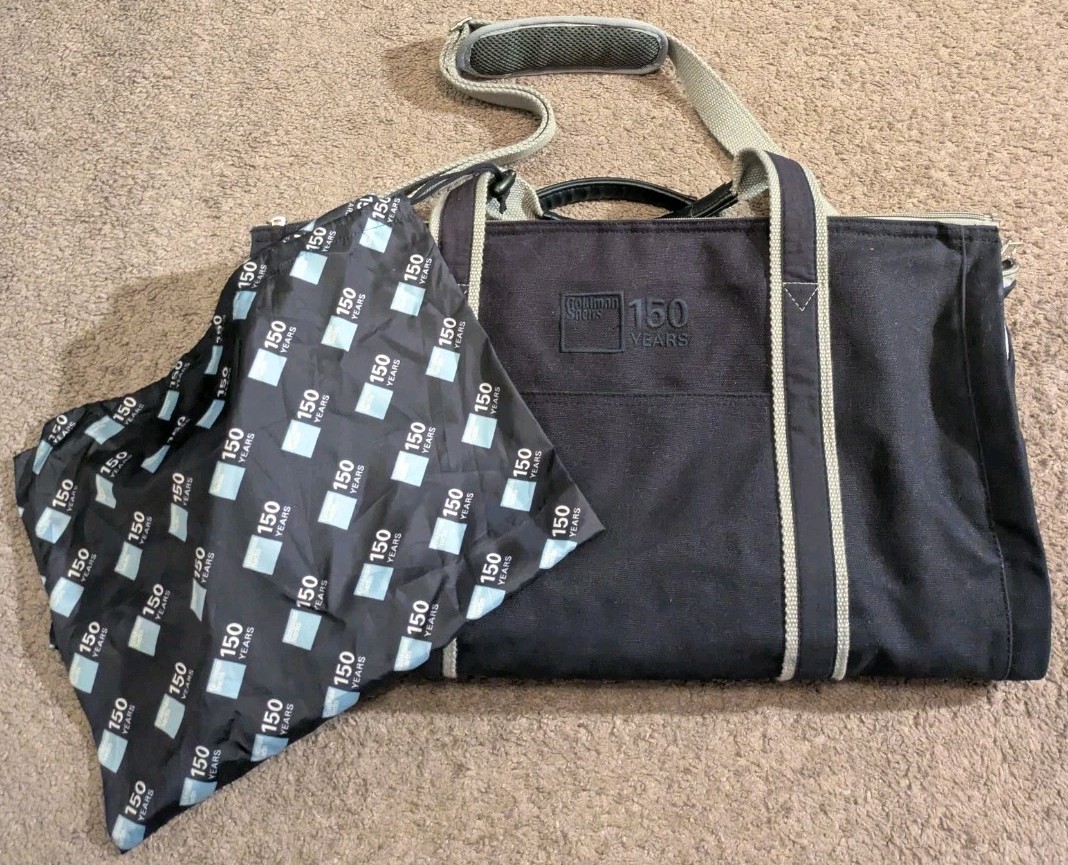 Scarborough & Tweed Goldman Sachs 150 Year Canvas Duffel Garment Bag w/ Dust Bag