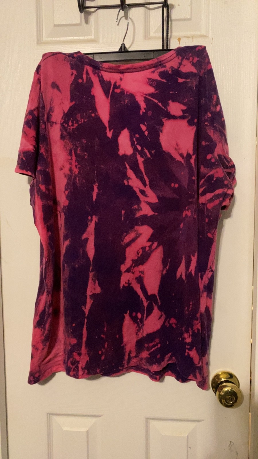Beautiful swirl custom reverse dye purple