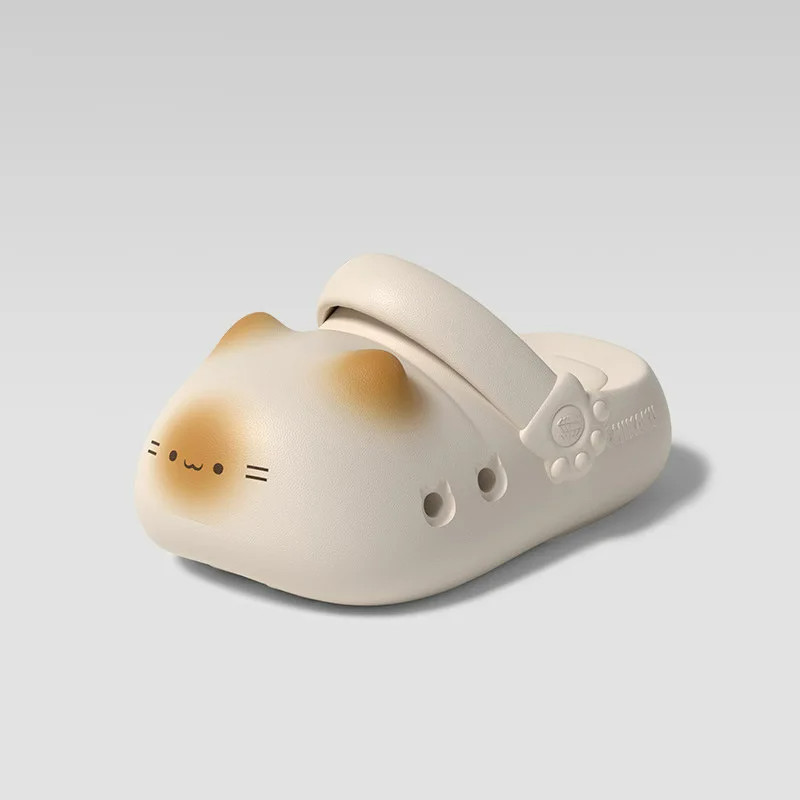 Adorable Waterproof Cat Slippers Anti Slip Bottom Cat Paw Soft Bottom Closed toe