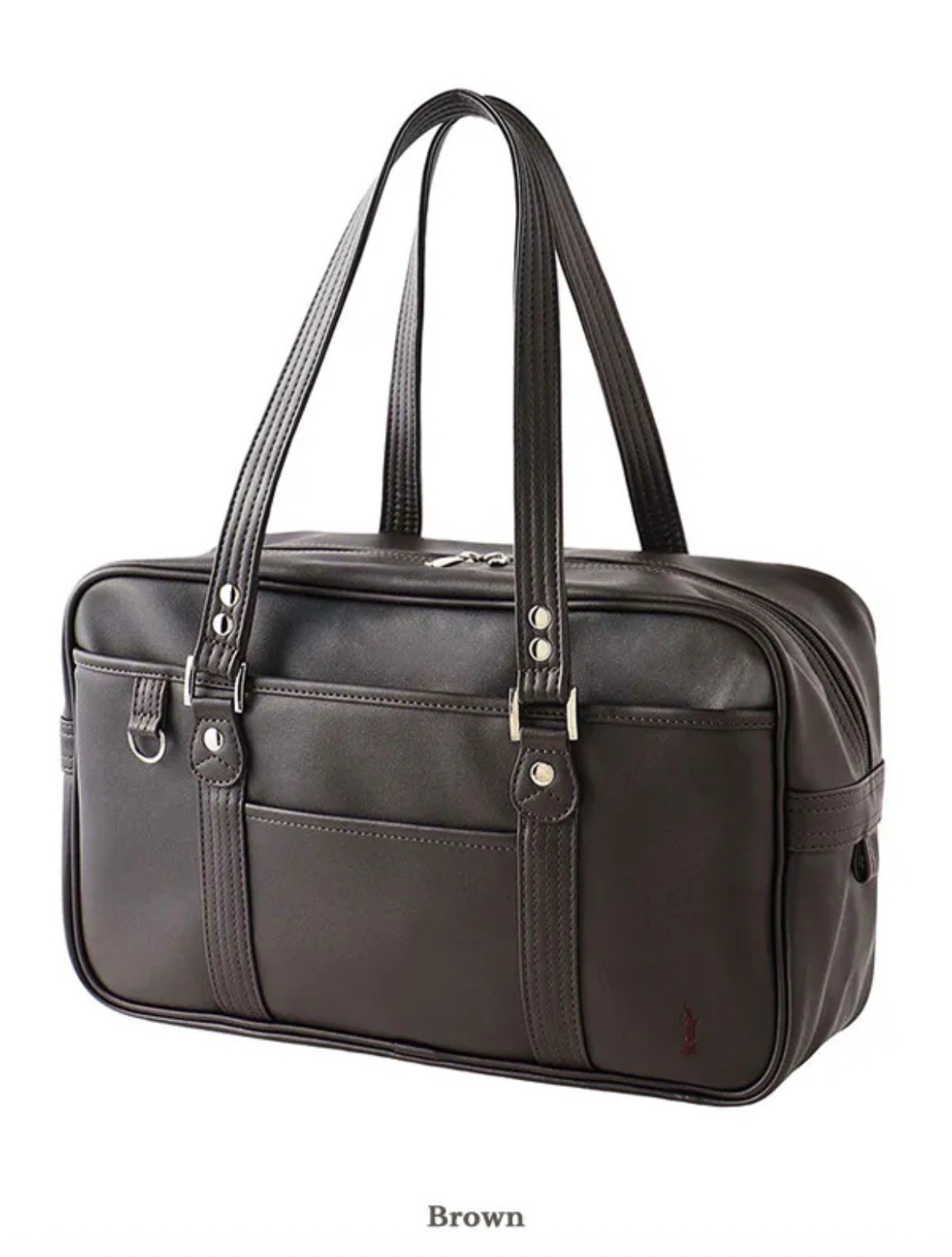 EASTBOY School Bag Synthetic Leather A4 Size Chocolate x Brown