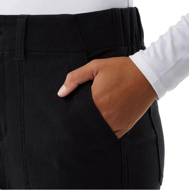 32 Degrees Womens Small Twill Ankle Pant – Black