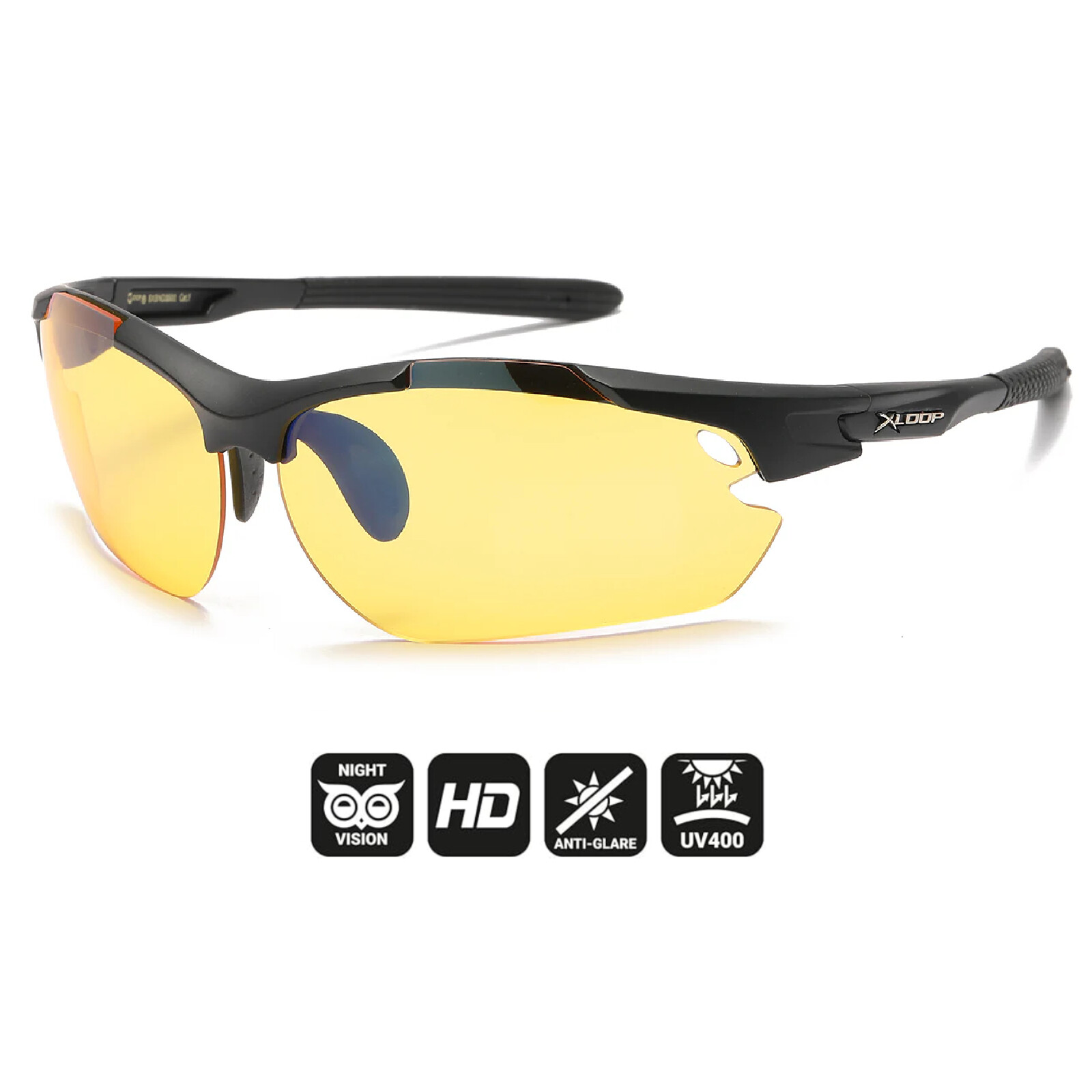 Xloop SPORT DAY NIGHT DRIVING VISION SUNGLASSES YELLOW HIGH DEFINITION GLASSES