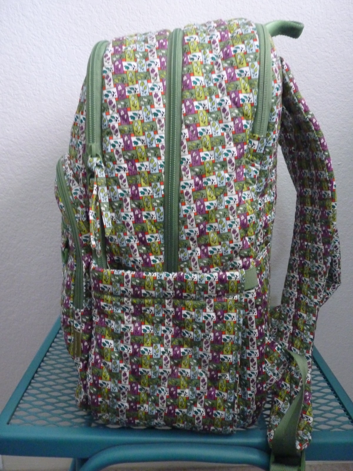 Vera Bradley Women’s Large Bancroft Backpack Ribbon Plaid NWOT