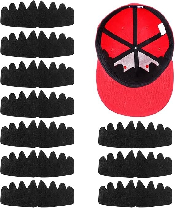 10 PCS Black Baseball Caps Inserts Flexible Washable Hat Shaper Insert , Sun Hat