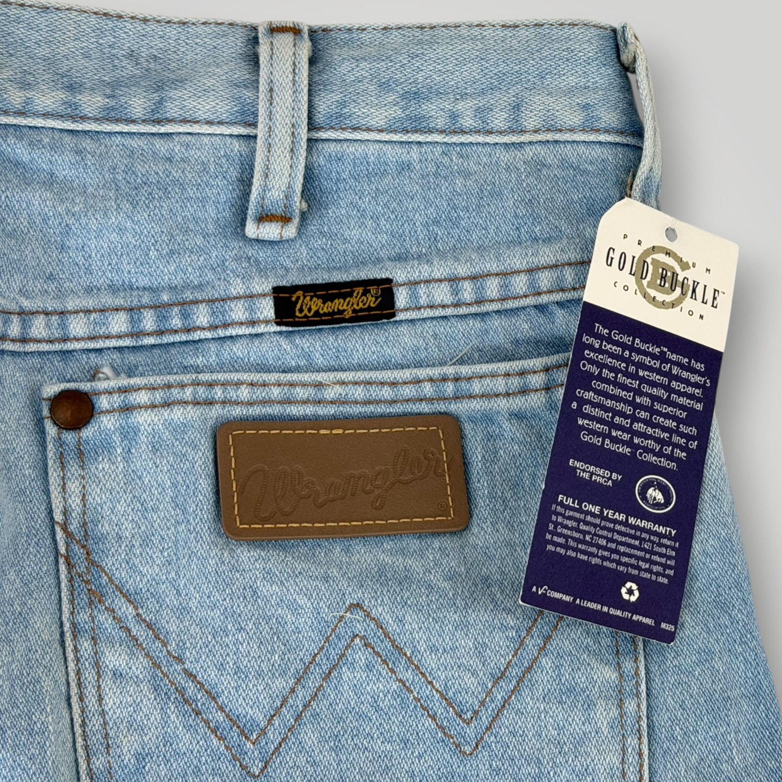 NEW Wrangler 936GBH Cowboy Cut Slim Fit Jeans Mens 31×36 (fits 30×36) Light Wash