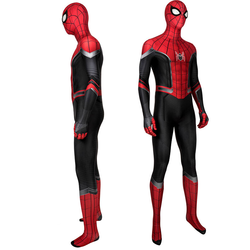 Spiderman Far From Home Jumpsuit Cosplay Costume 3D Zentai Suit Halloween Adult