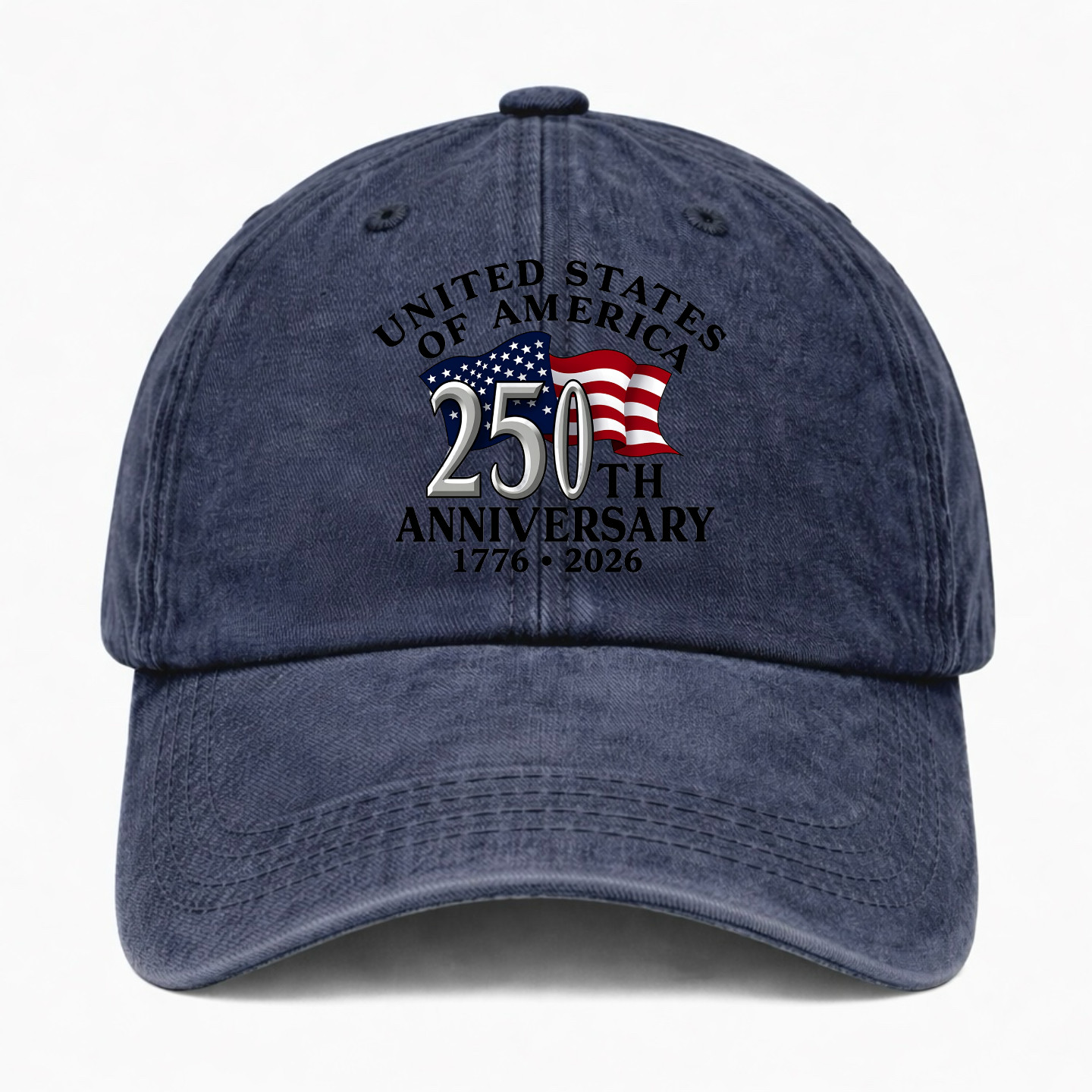 United States 250th Anniversary Hat Patriotic USA Flag Cap 1776 2026 Dad Hat