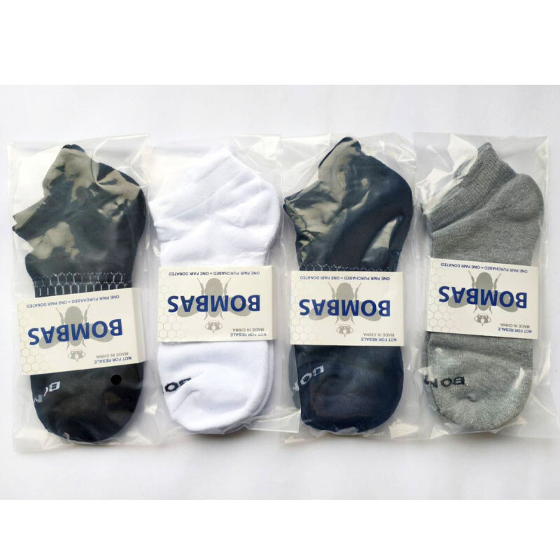 4 pairs Bombas All-Purpose Performance 4 Colors Ankle socks – Size Large 9-13