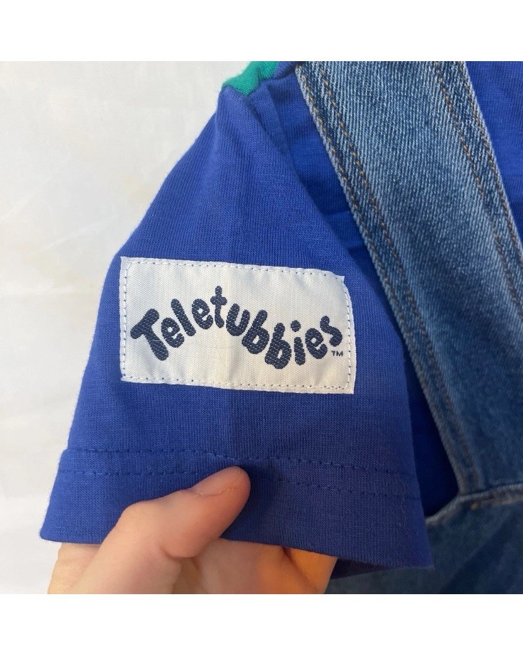 Deadstock NWT Vintage 2t Teletubbies shortall/overalls