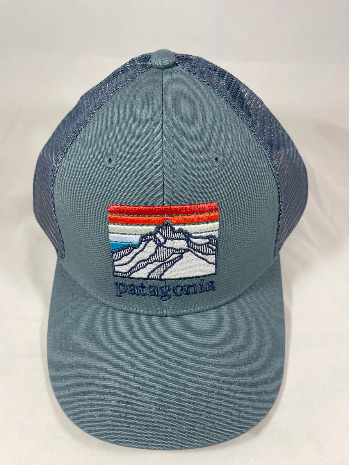 New Men Patagonia Line Logo Ridge Lopro Trucker Hat Cap Headwear Mesh Snapback