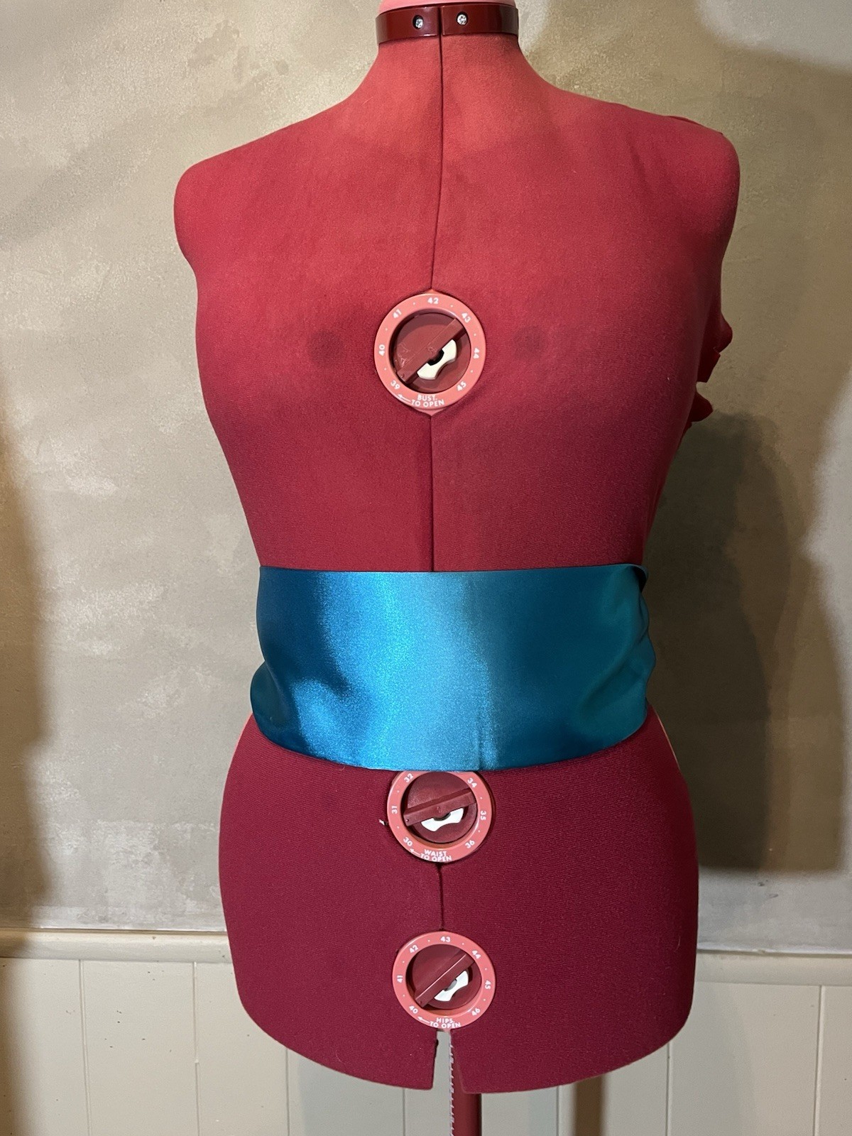 Teal Sash / Scarf / Belt / Accent / Accessory In Satin Fabric ships from US