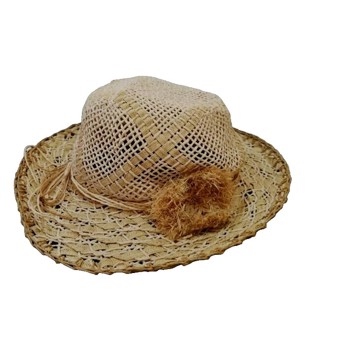 Jessica Simpson Paper Straw Flower Hat Retail $38.00