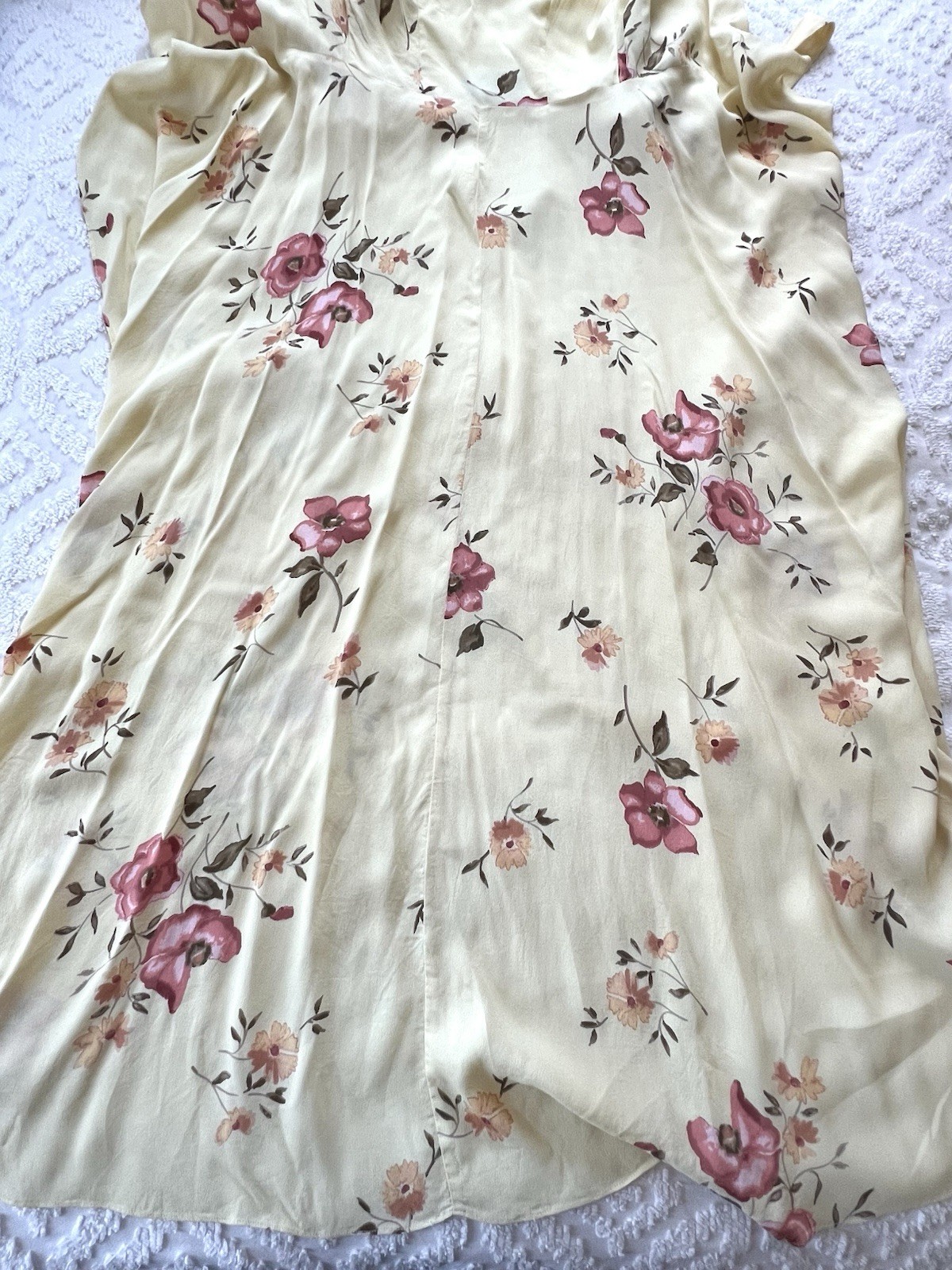 Reformation Yellow Floral Wrap Dress XS Good Condition (See Description)