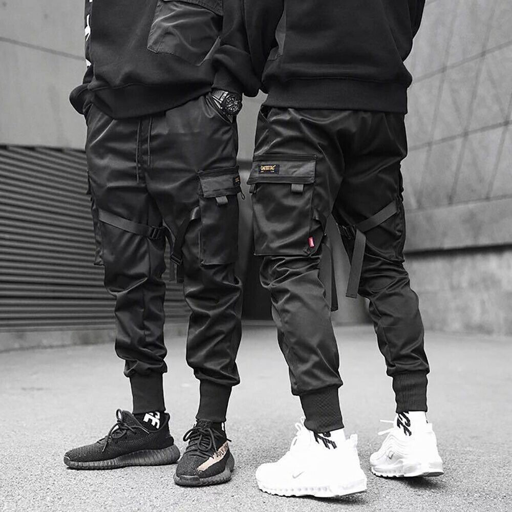 Niepce Techwear Matte Black Pants Streetwear Urban Casual Trouser Joggers