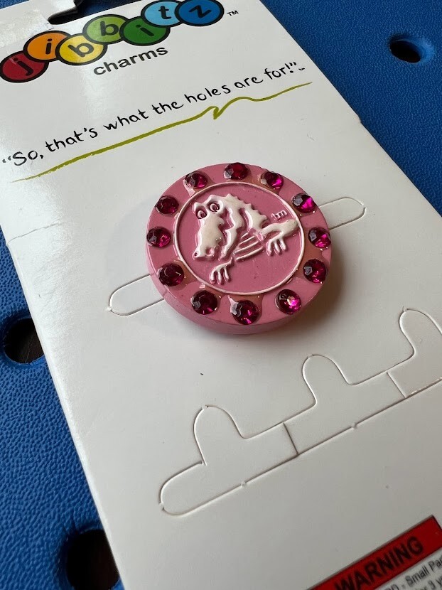 Rhinestone Duke Logo Authentic Jibbitz Shoe Charm for Crocs. Rare! New w/ Tags!