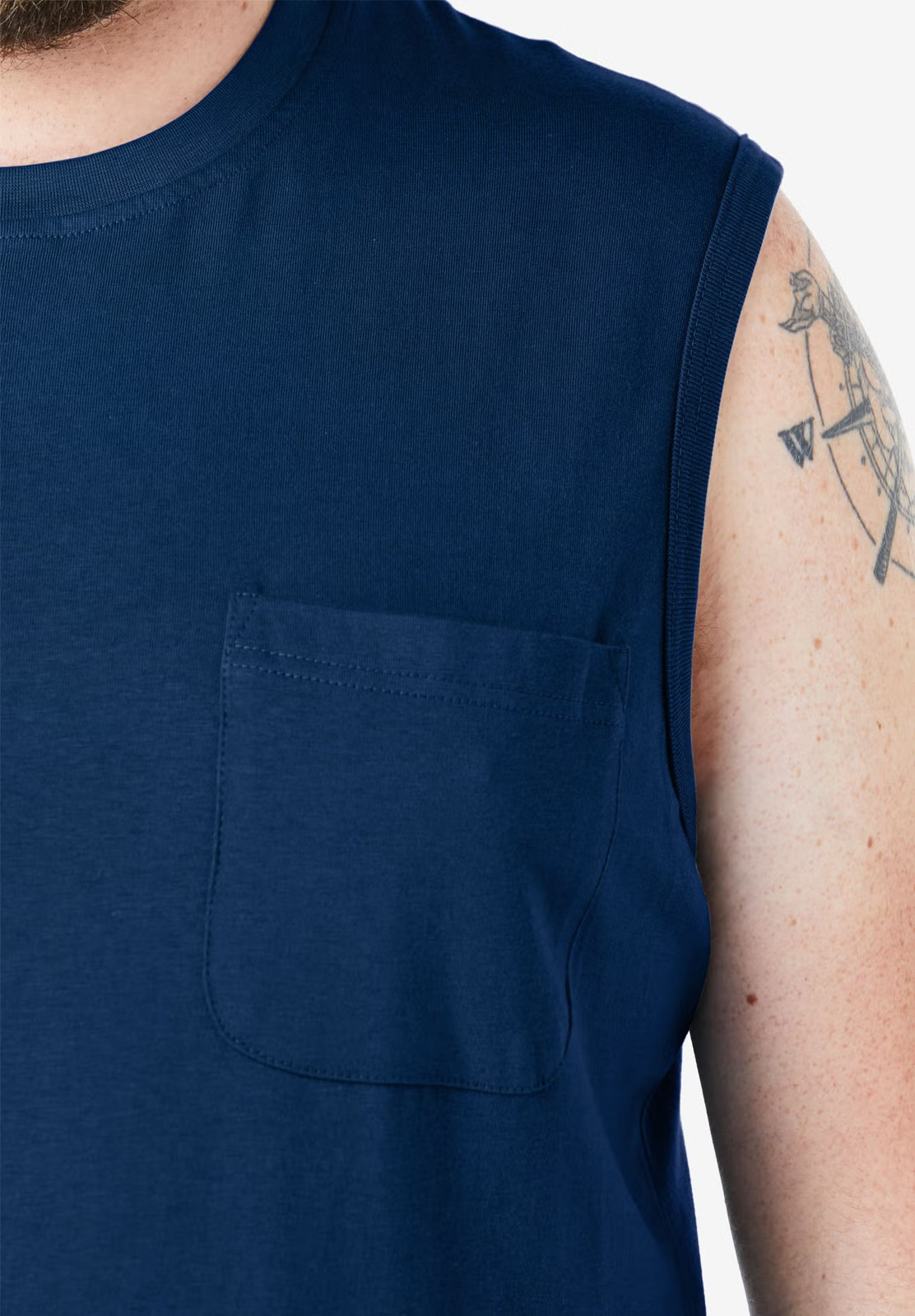 Boulder Creek by KingSize Men’s Big & Tall Heavyweight Pocket Muscle Tee