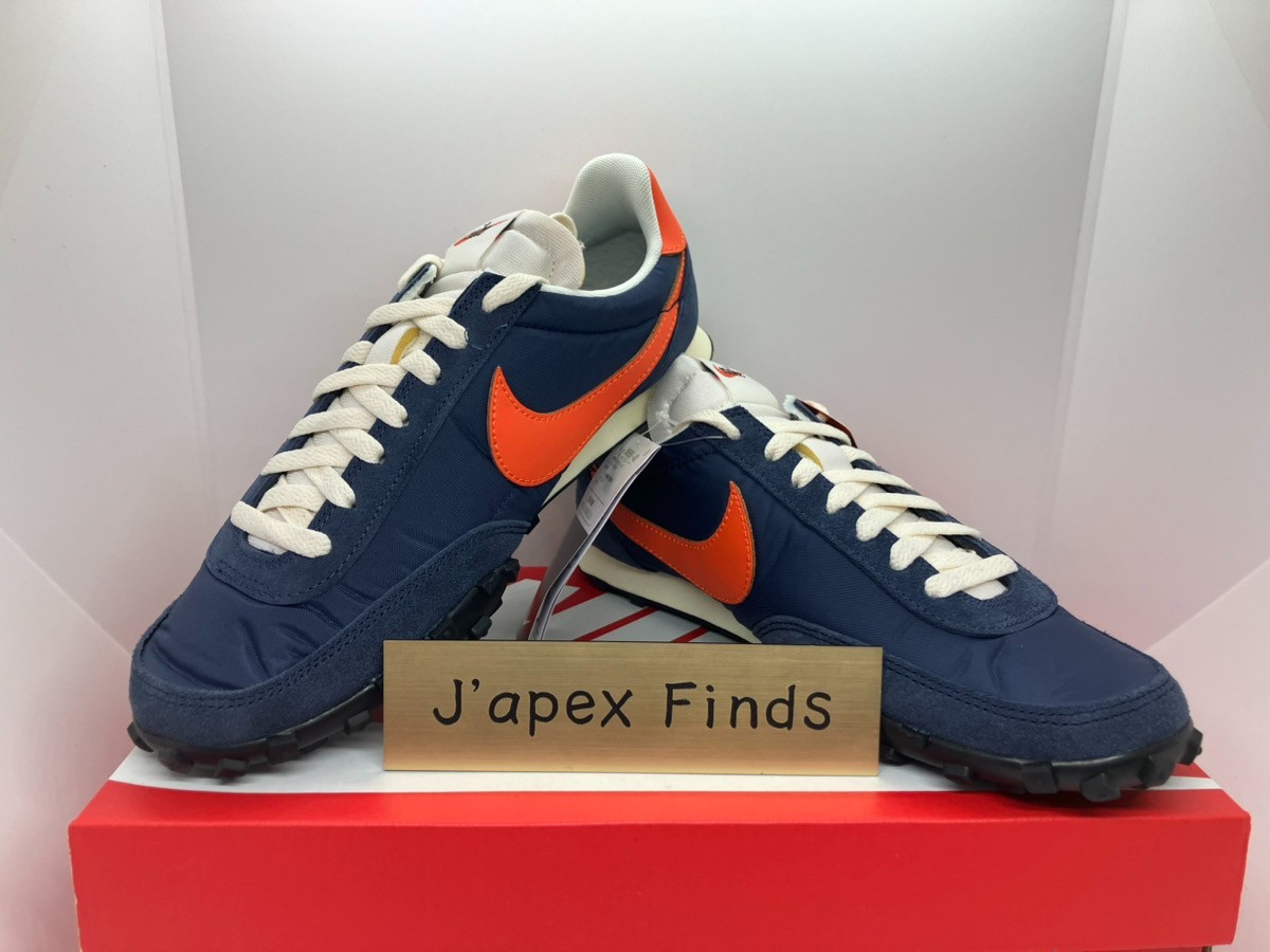 Nike Waffle Racer IM8658-400 Midnight Navy Safety Orange-Sail Men’s Size