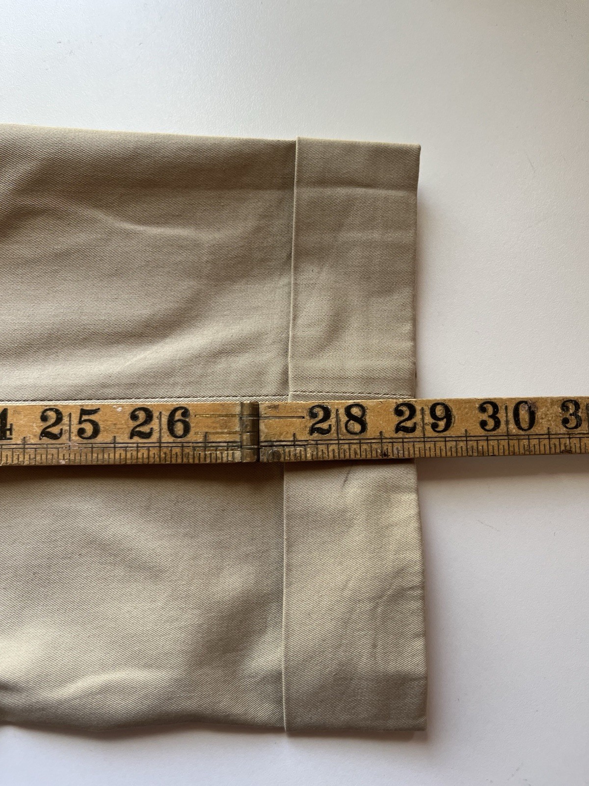 Entre Amis Chino Trousers Mens Size W28 L29 Beige Cotton Stretch Made in Italy