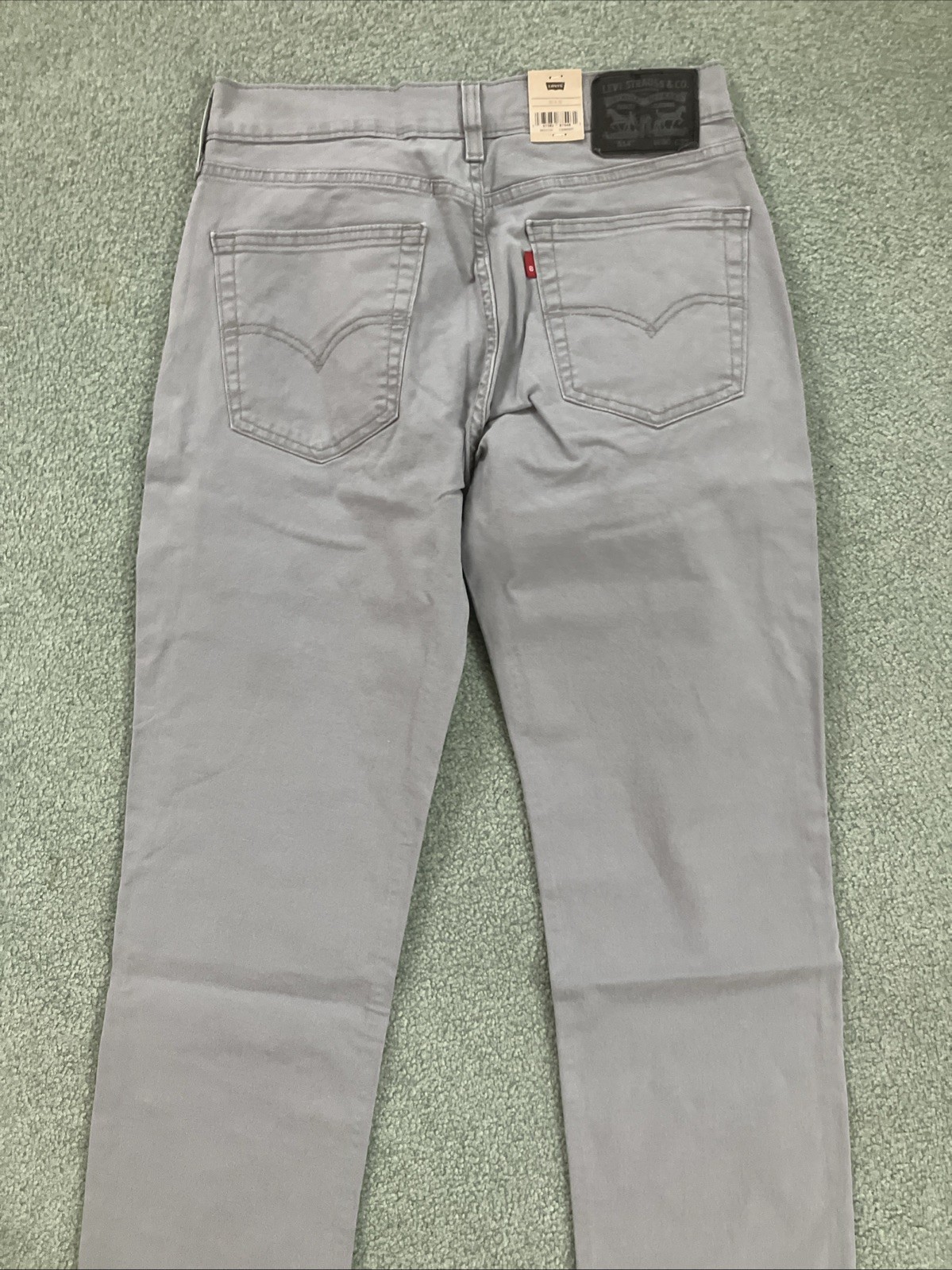 NWT Men’s Levi’s 514 Straight Fit Stretch Sharkskin Gray Pants Size 30”x32”