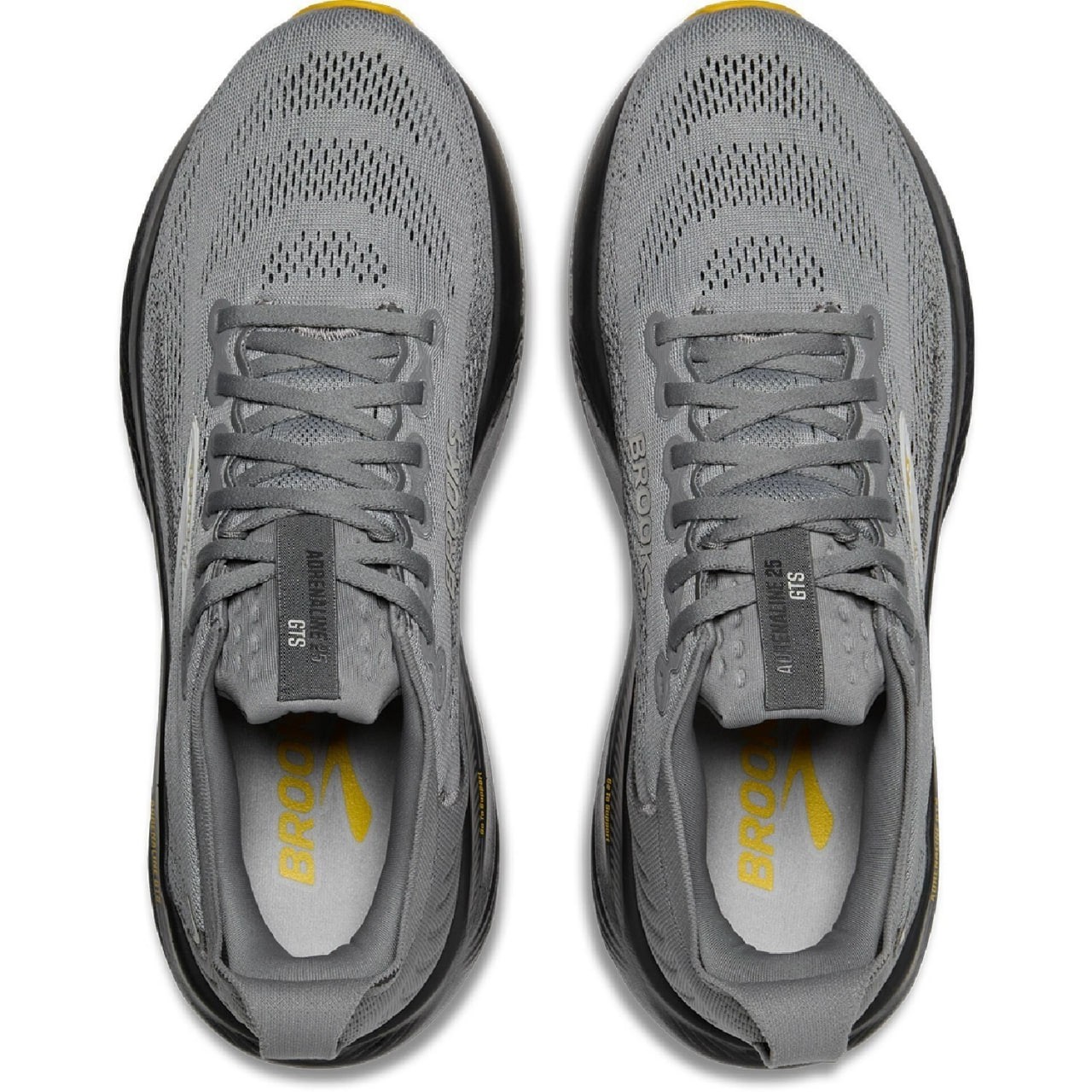 Brooks Men’s Adrenaline GTS 25 Road-Running Shoes Primer Grey/Ebony/Jasmin