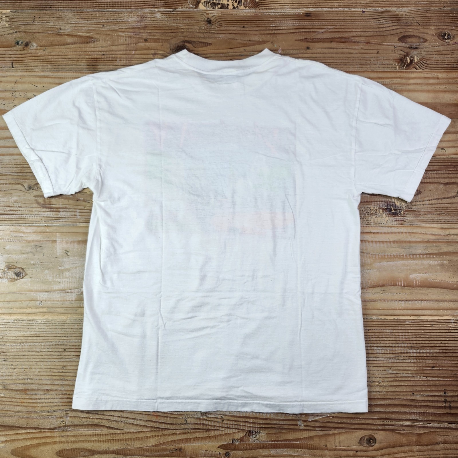 Vintage Retro Los Angeles Hollywood T-shirt White Adult Large Single Stitch BYC
