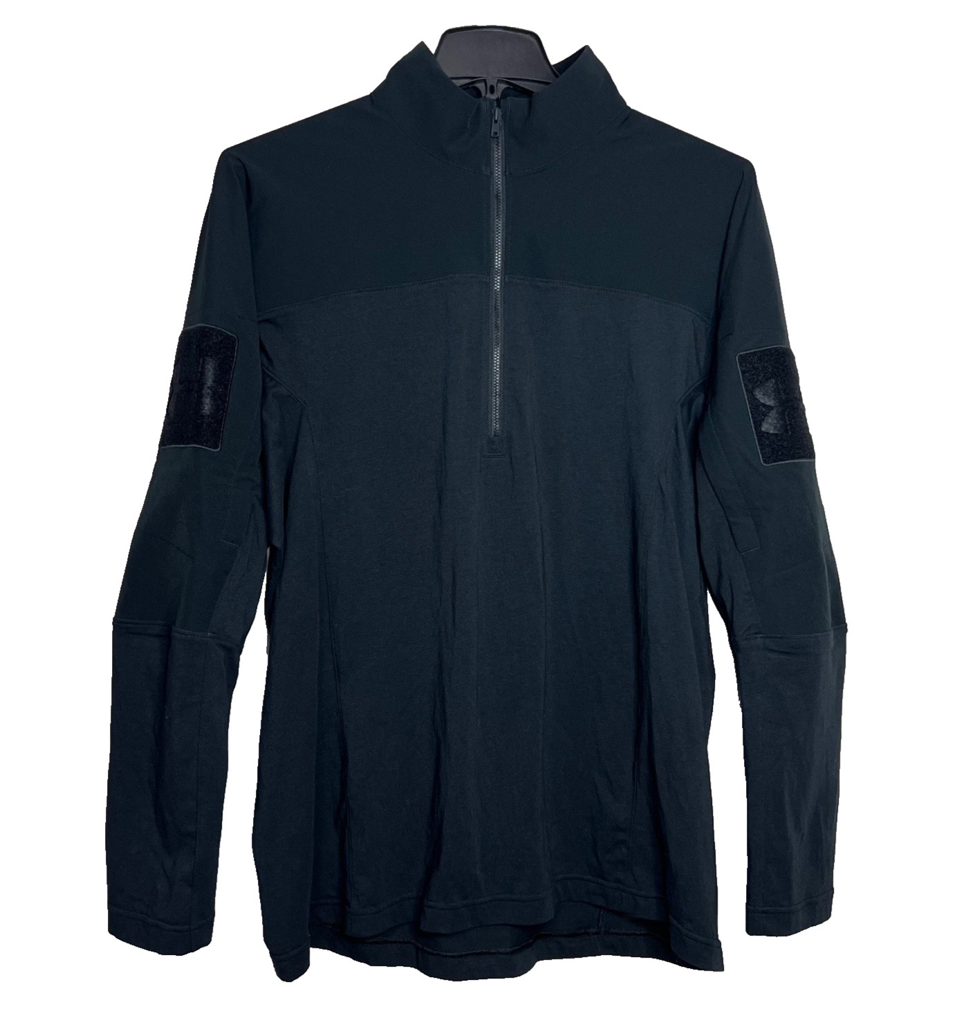 Under Armour Mens L Tactical Combat Shirt 1/4 Zip Long Sleeve Black 279639 NWOT