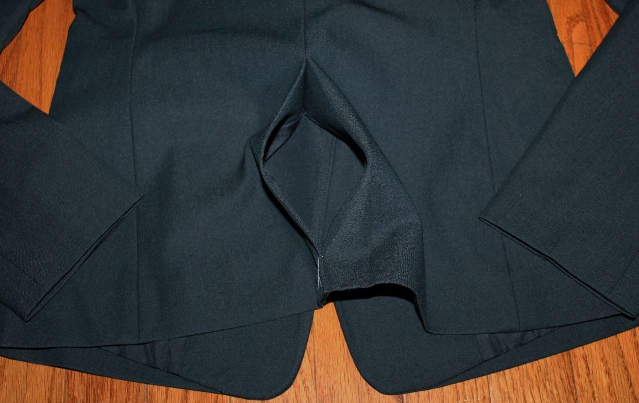 NWT Womens Ann Taylor Machine Washable 1-Button Blue Blazer Dark Navy Rinse *E1