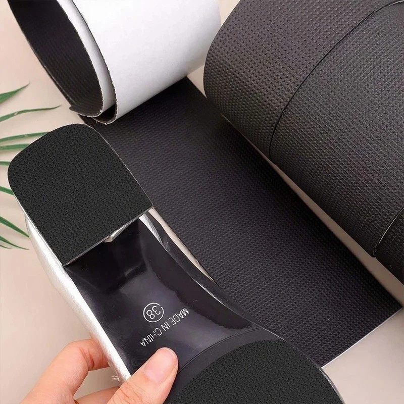 Self-Adhesive EVA Shoe Sole Repair Patch Black Rubber Anti-Slip Protector Pads