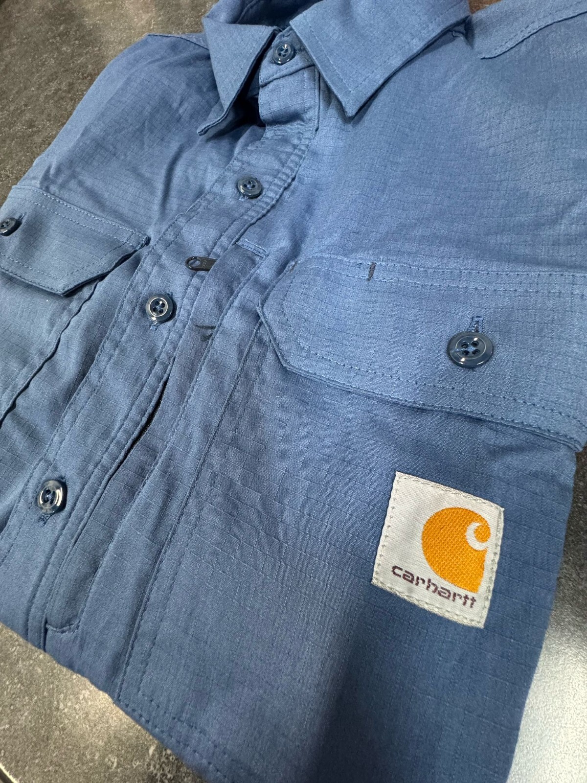 Carhartt Men’s Short Sleeve Shirt, Blue