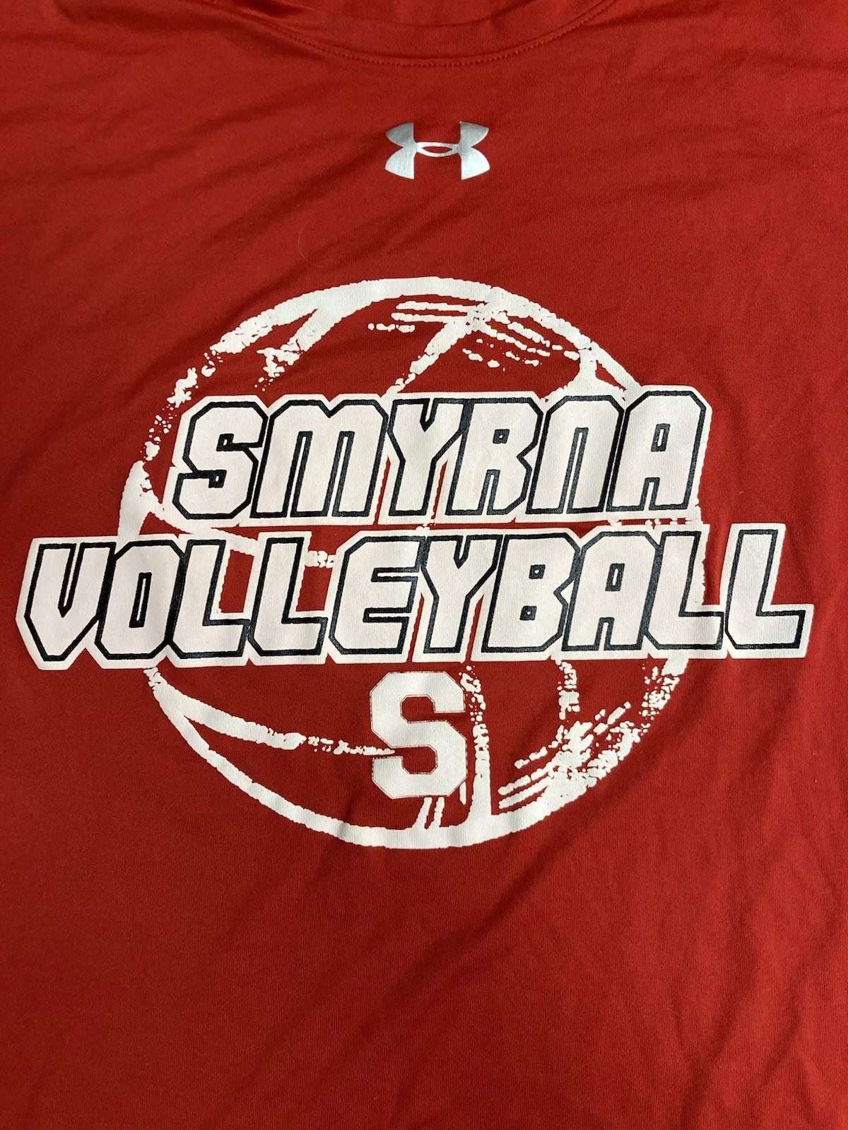 Under Armour HeatGear Men’s 2XL Loose Volleyball Red Crew Neck Graphic Tee